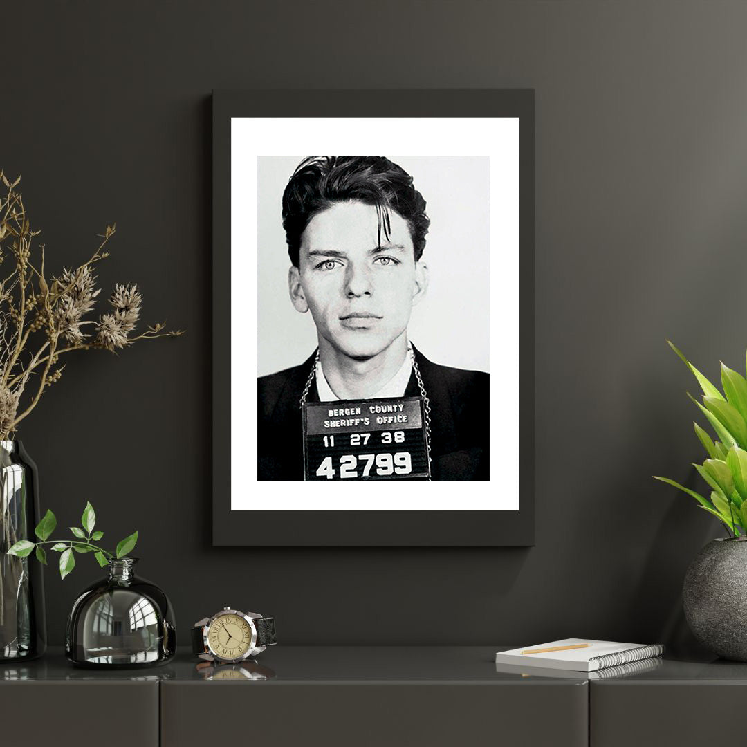 Mugshot Print: Frank Sinatra 1938 – vintageframedprints