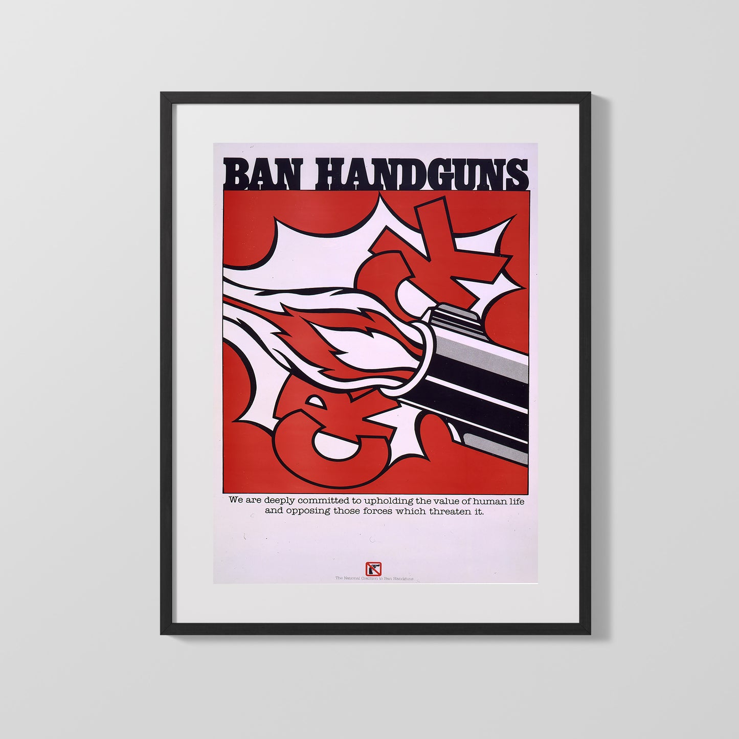 Ban Handguns Poster – Vintage Anti-Gun Violence Protest Print - vintageframedprints.com