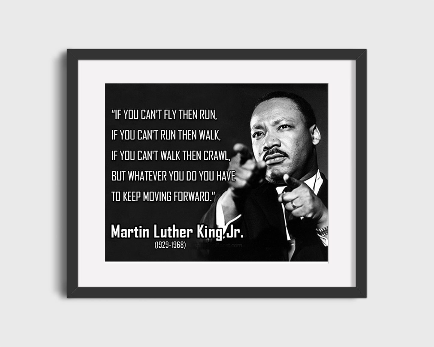 Martin Luther King Jr Quote Poster - Keep Moving Forward - vintageframedprints.com