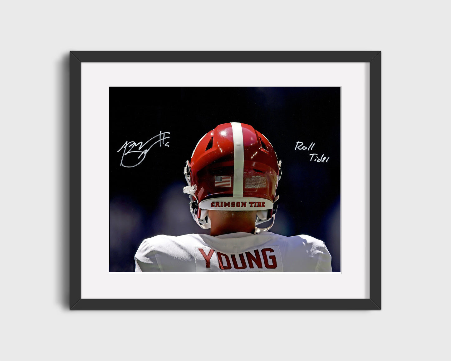 Alabama Autograph Print - Bryce Young - Roll Tide Heisman
