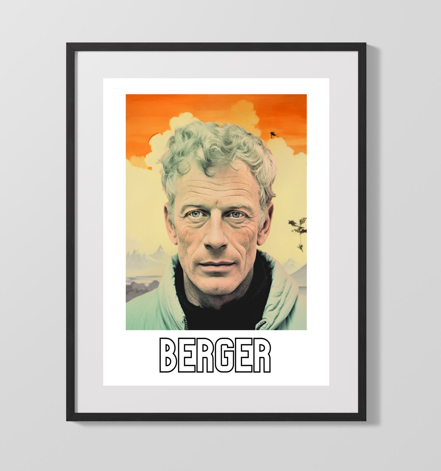 Jostein Gaarder - Reflective Philosopher and Novelist - Gallery Frame literary wall art