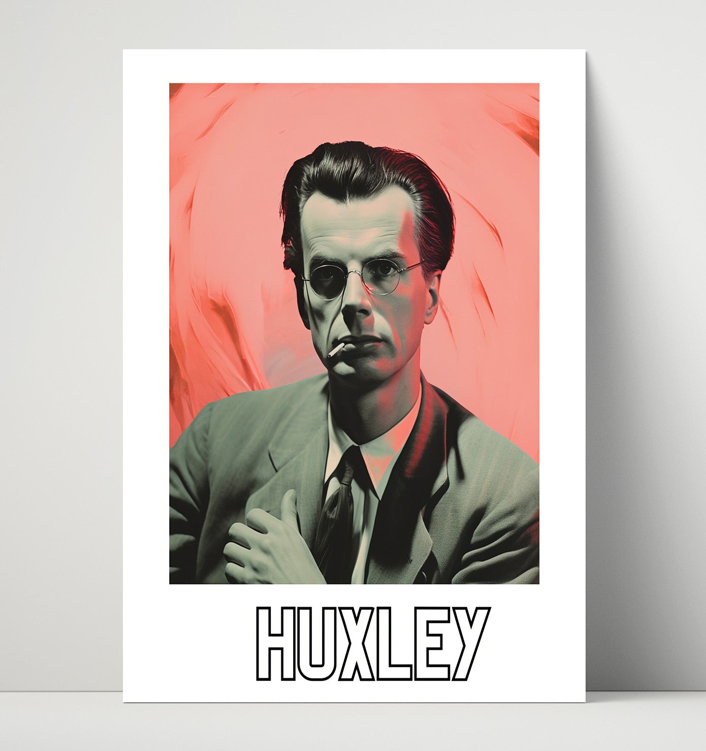 Aldous Huxley 16x20 Unframed Print wall art print – Author Portraits decor
