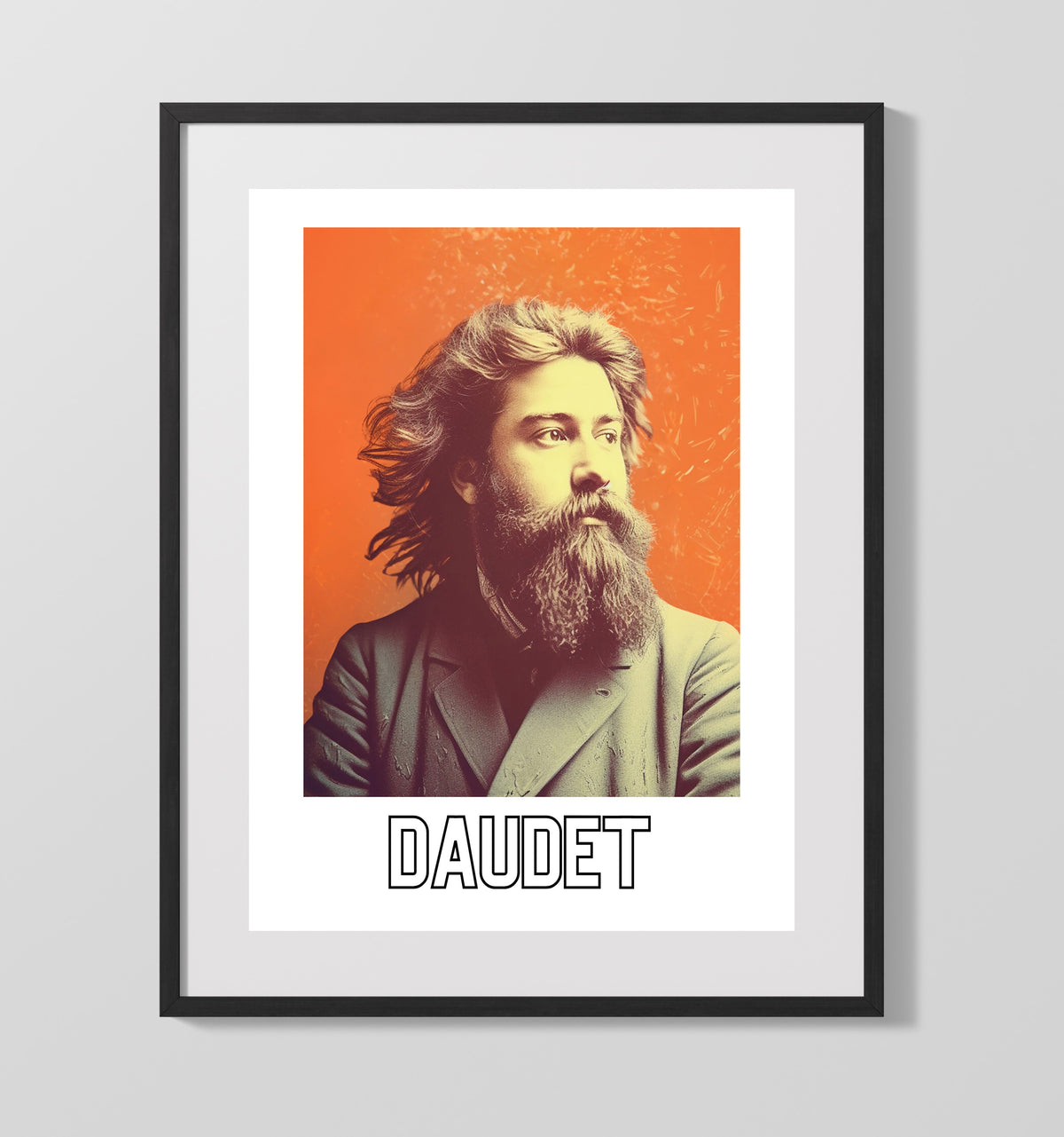 Alphonse Daudet - French Storyteller of Provincial Life and Character - Gallery Frame literary wall art