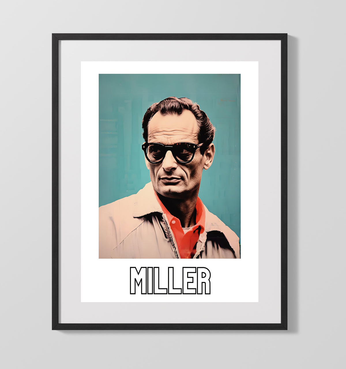 Arthur Miller - American Playwright of Social Drama - Gallery Frame literary wall art