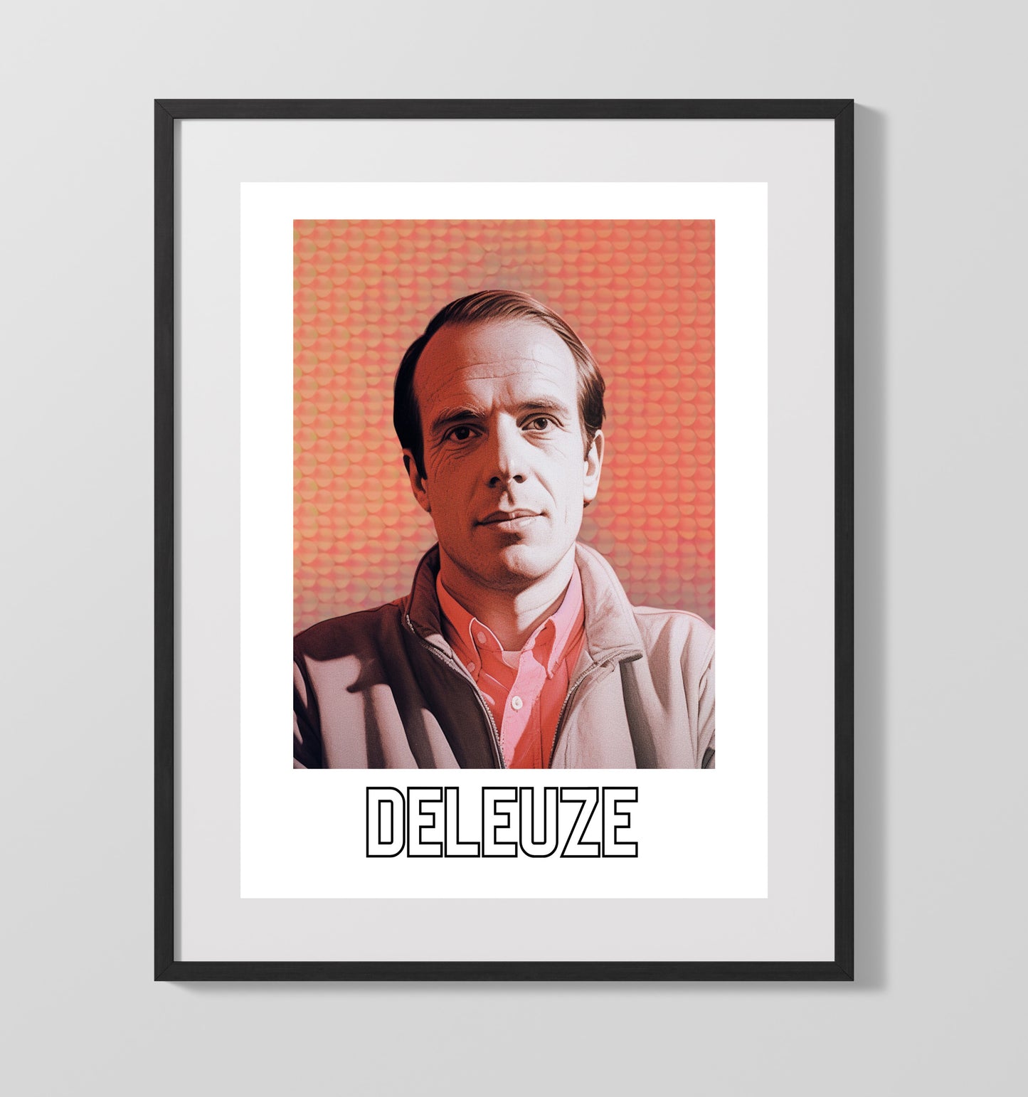 Gilles Deleuze - Philosopher of Difference and Postmodern Thought - Gallery Frame literary wall art