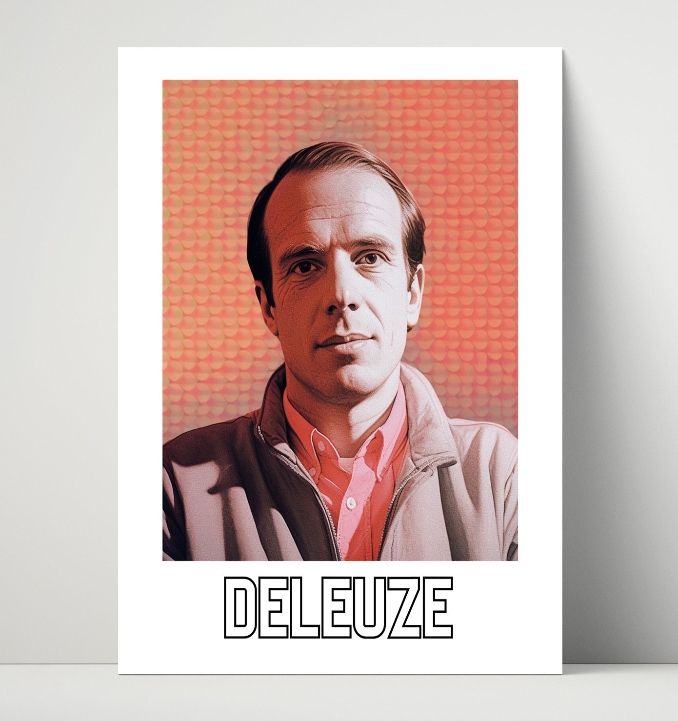Gilles Deleuze 16x20 Unframed Print wall art print – Author Portraits decor