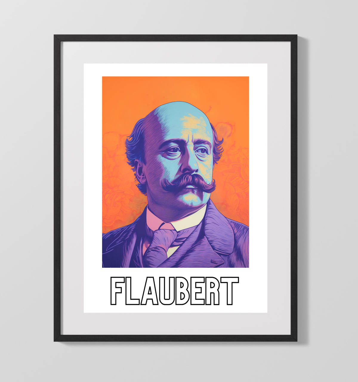 Gustave Flaubert - Realist Master of Literary Precision - Gallery Frame literary wall art