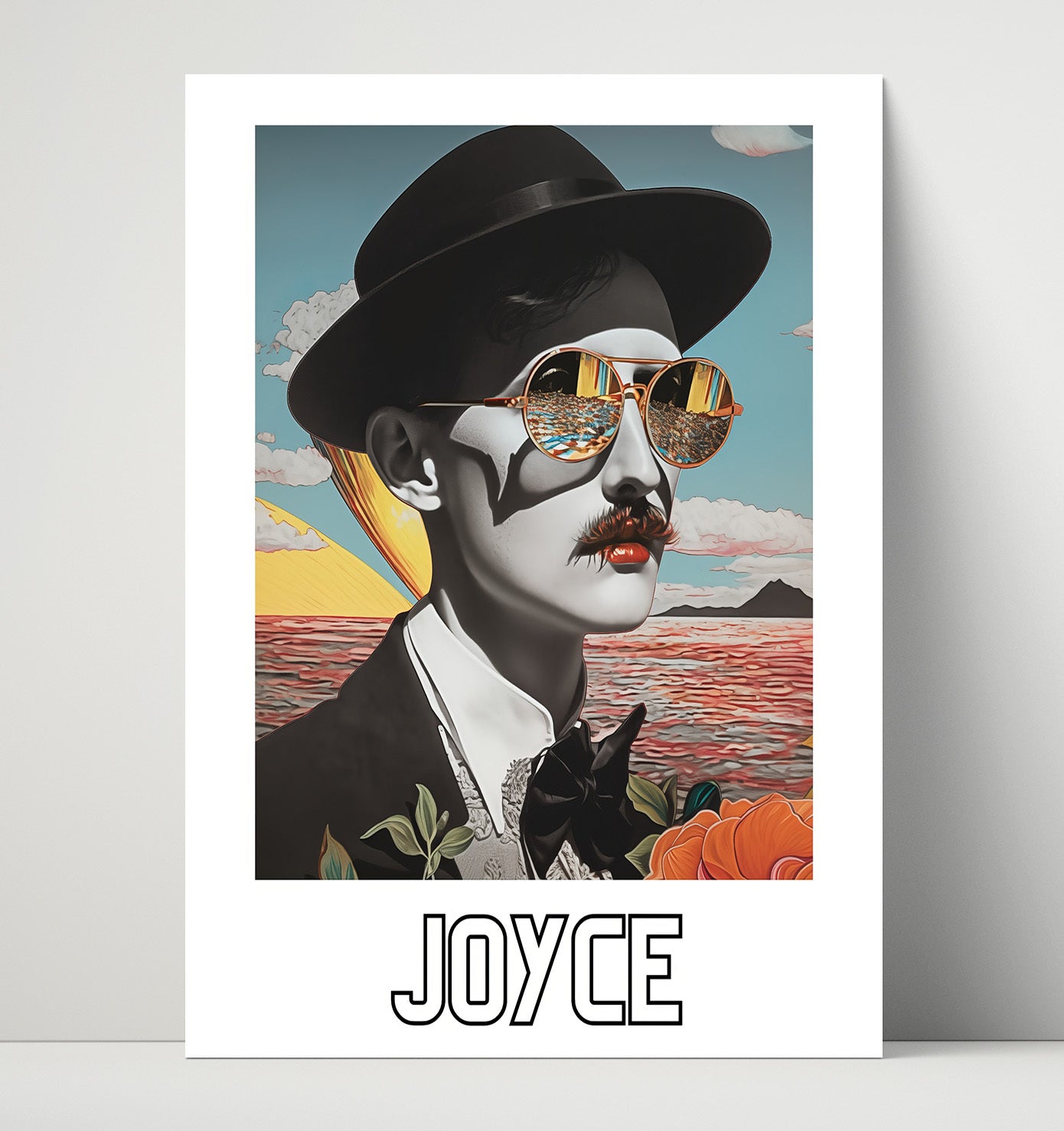 James Joyce 16x20 Unframed Print wall art print – Author Portraits decor
