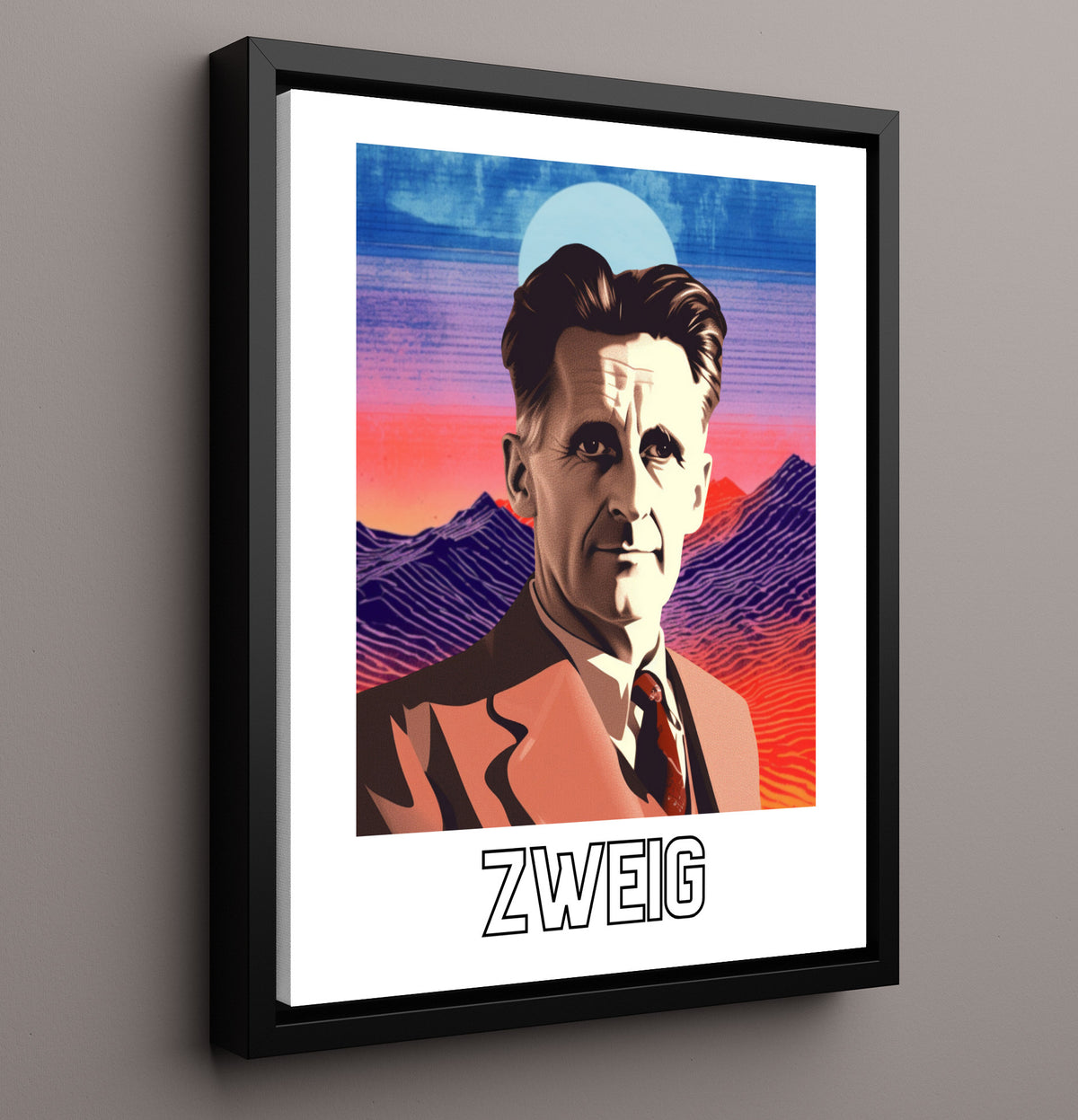 Stefan Zweig - Elegant Chronicler of European Culture and Psychology - 16x20 Framed Canvas