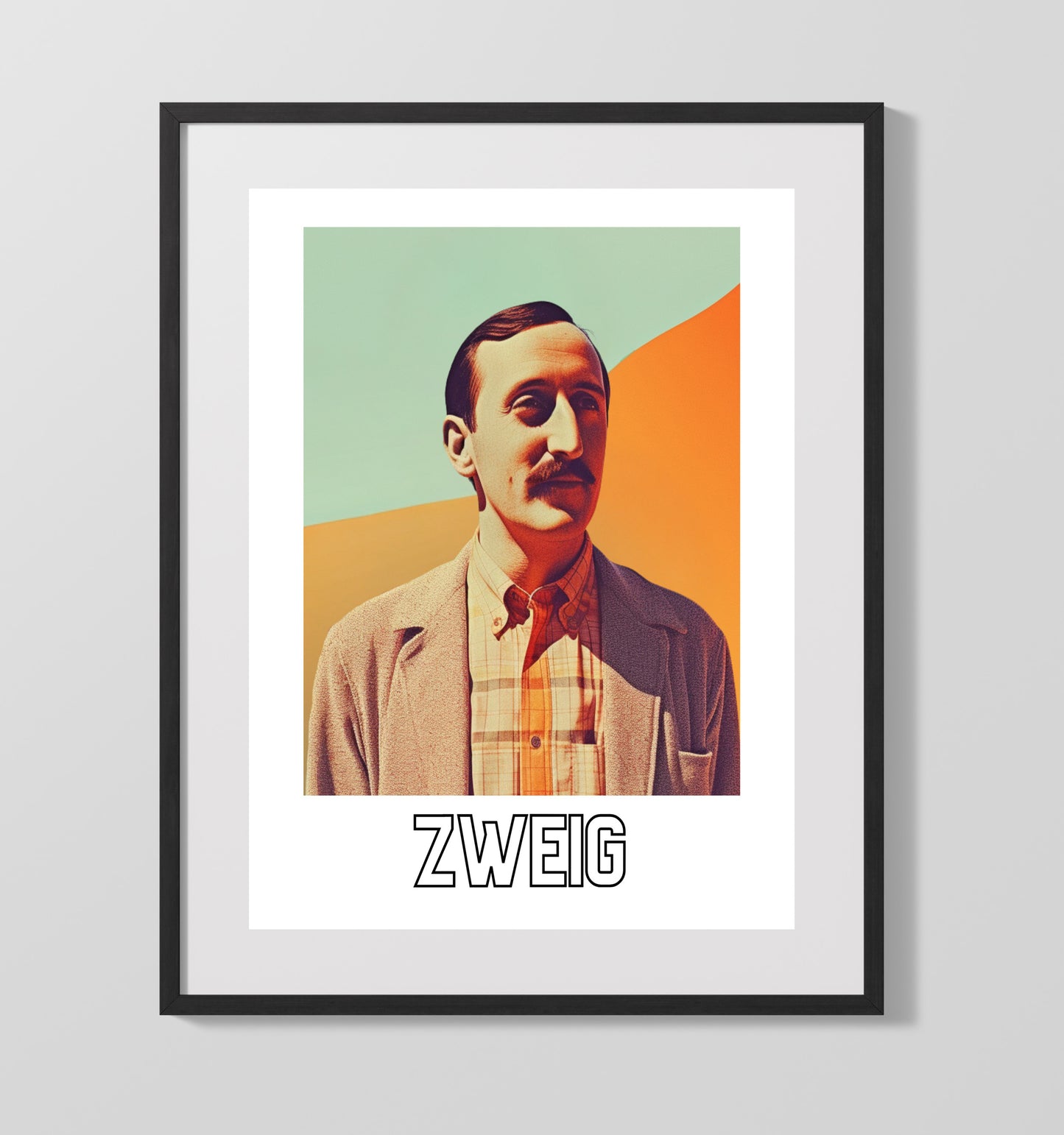 Stefan Zweig - Literary Humanist and Chronicler of European Culture - Gallery Frame literary wall art