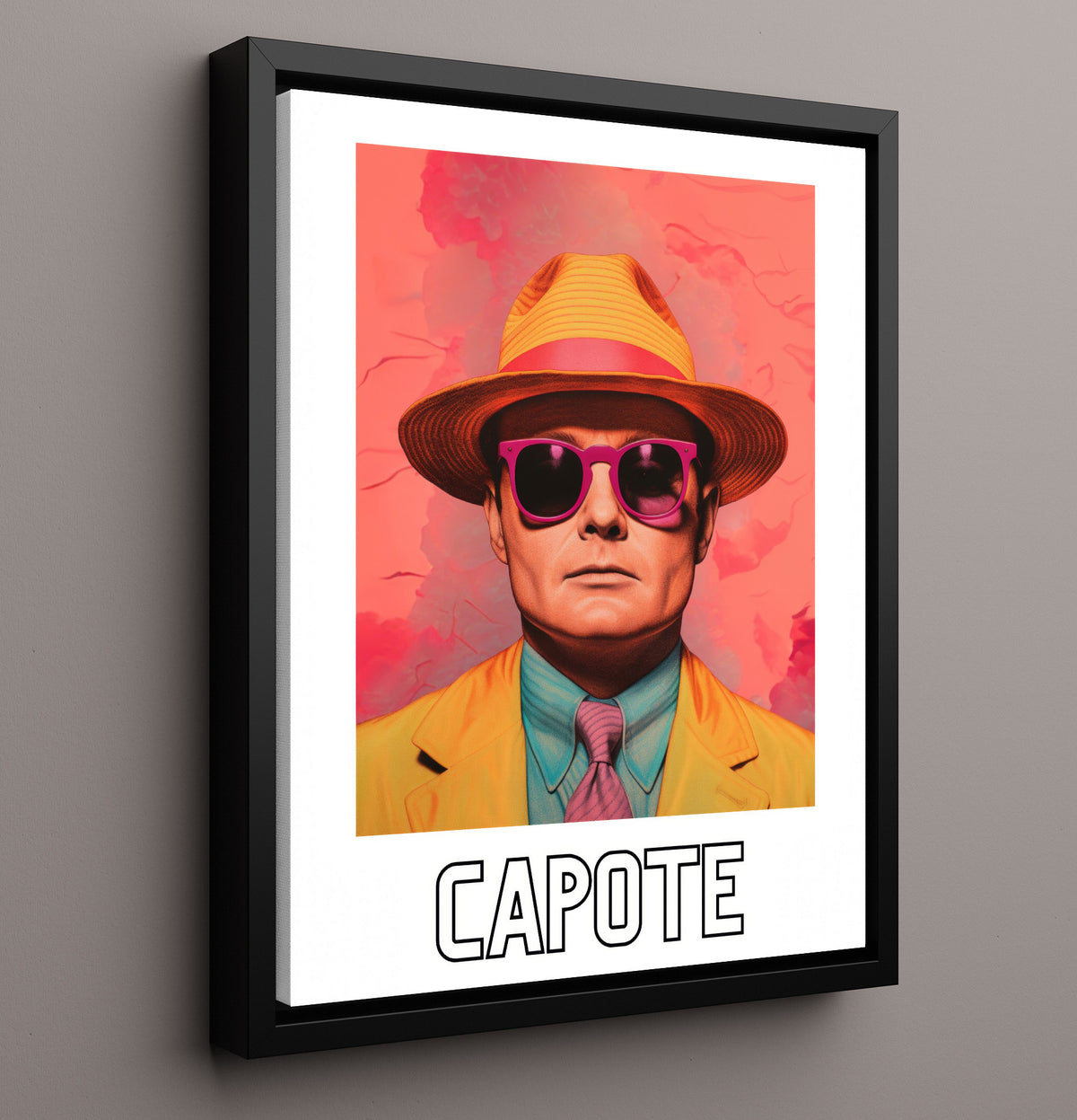 Truman Capote - Literary Journalist and Southern Gothic Voice - 16x20 Framed Canvas
