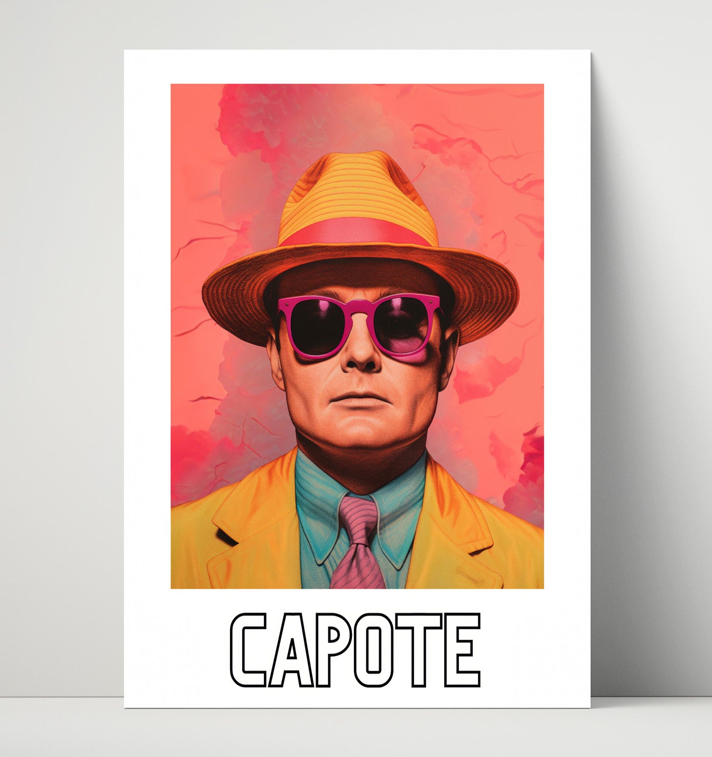 Truman Capote 16x20 Unframed Print wall art print – Author Portraits decor