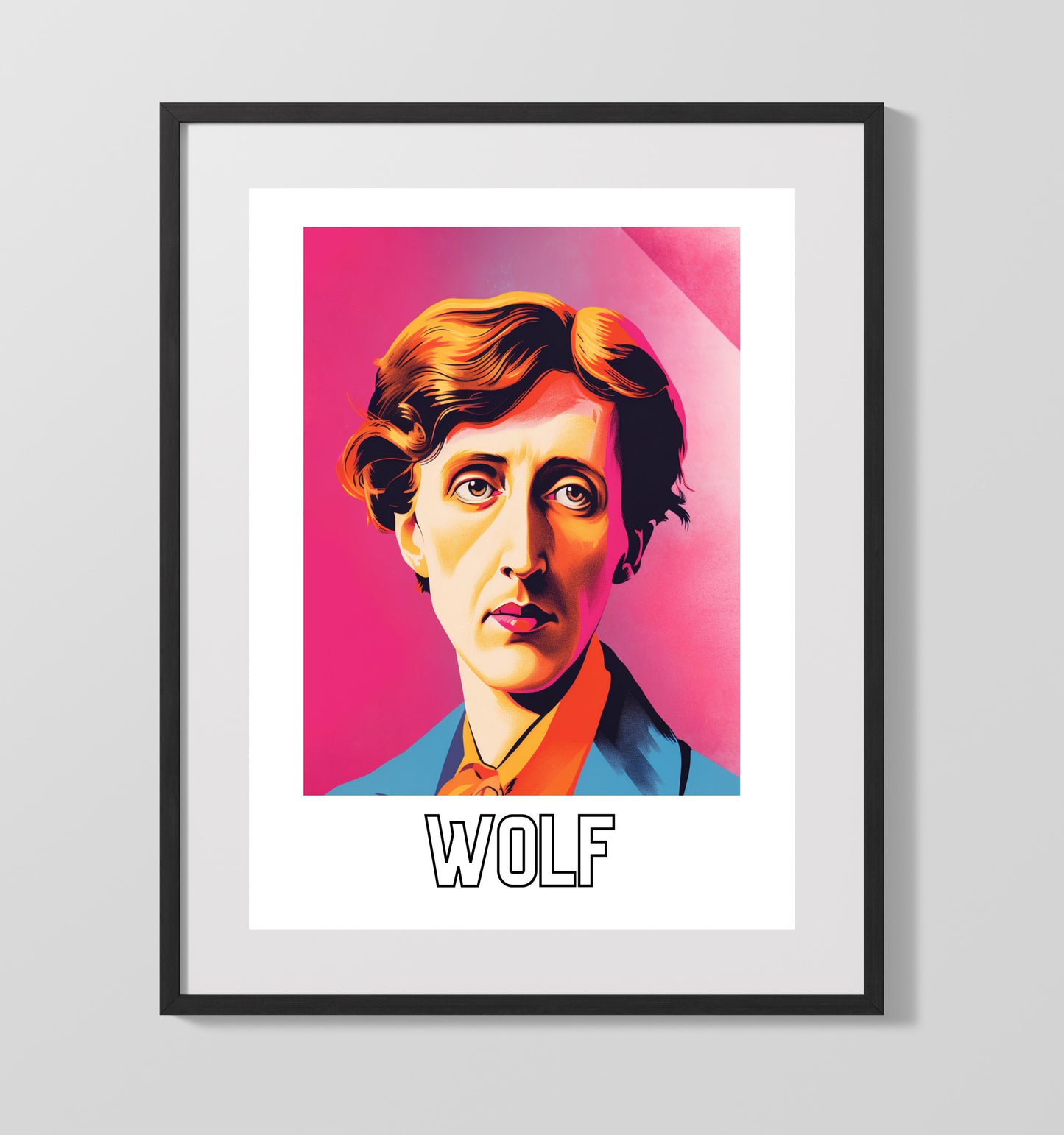 Virginia Woolf - Modernist Pioneer of Stream of Consciousness - Gallery Frame literary wall art