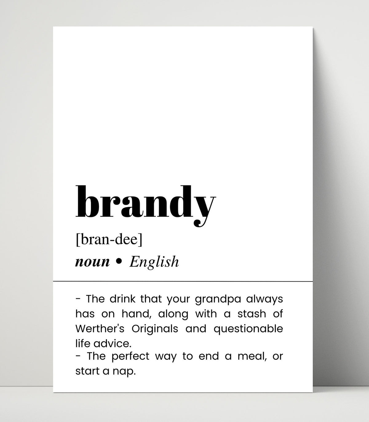 Brandy - After-Dinner Classic - 16x20 Unframed Print