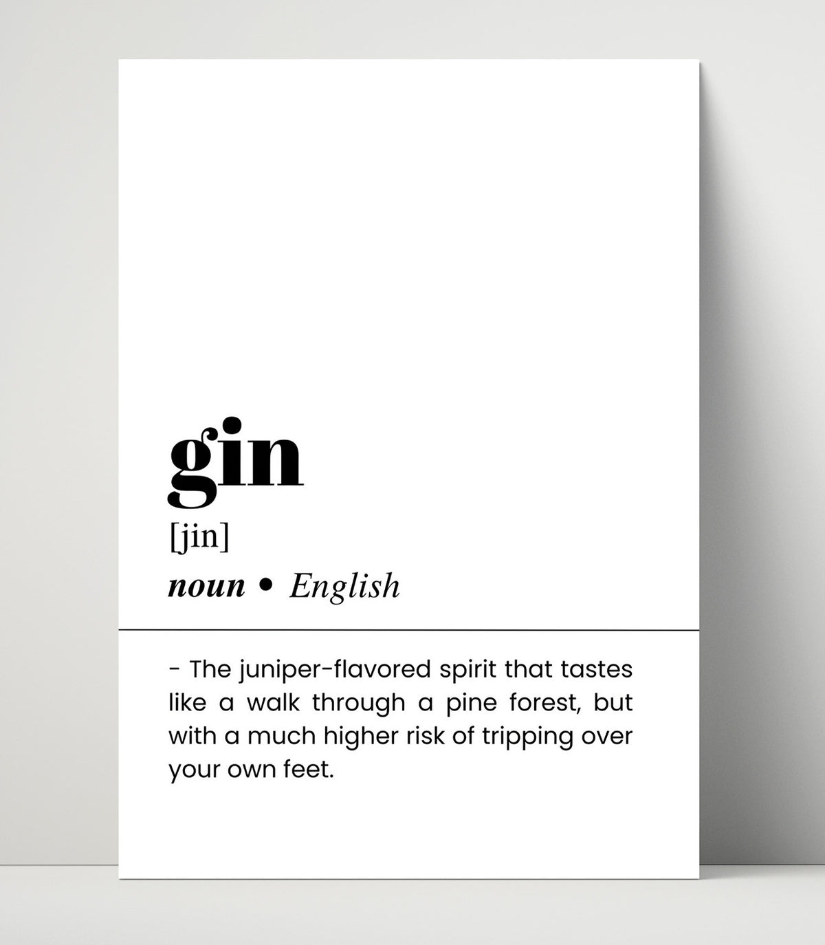 Gin - Juniper Botanical Spirit - 16x20 Unframed Print