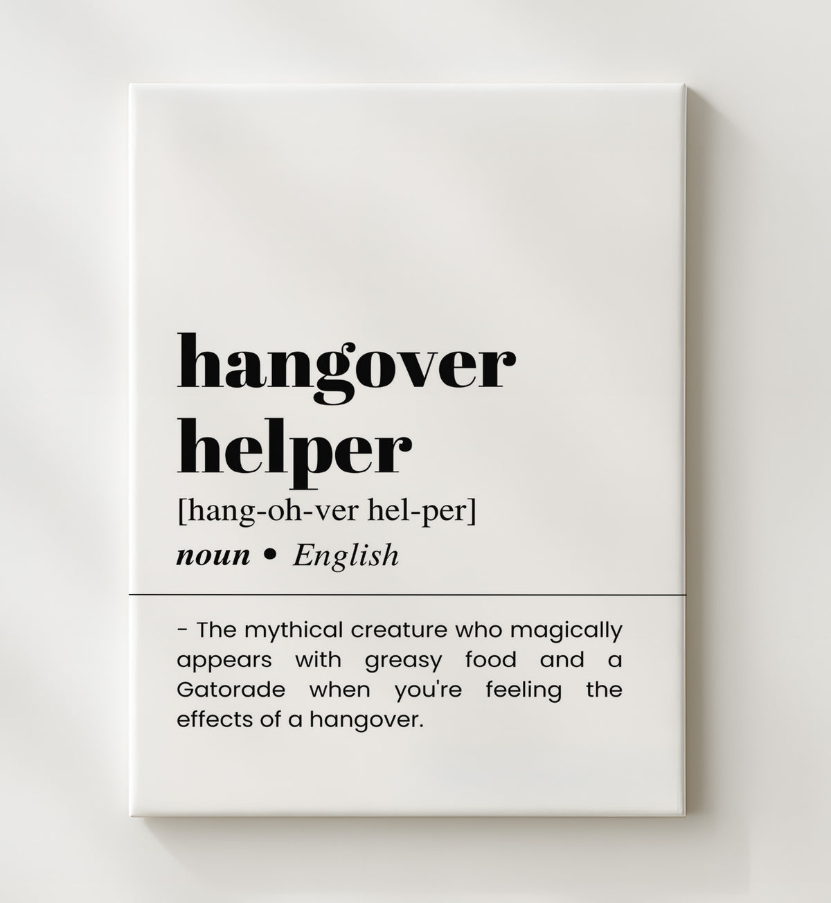 Hangover Helper - Morning Rescue - 20x24 Canvas