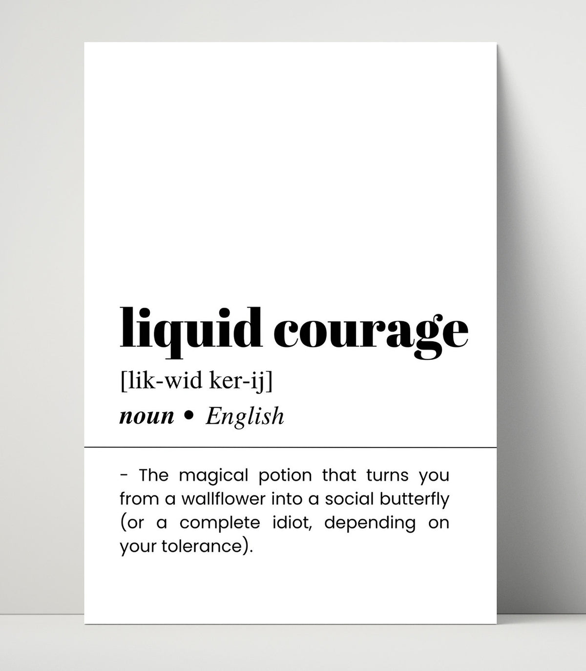 Liquid Courage - Social Butterfly - 16x20 Unframed Print
