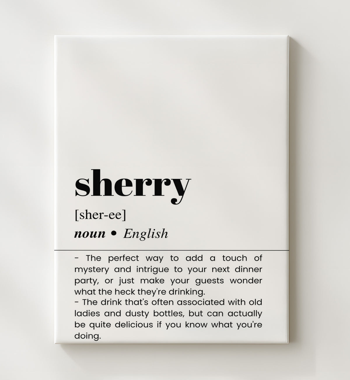 Sherry - Dinner Party Mystery - 20x24 Canvas