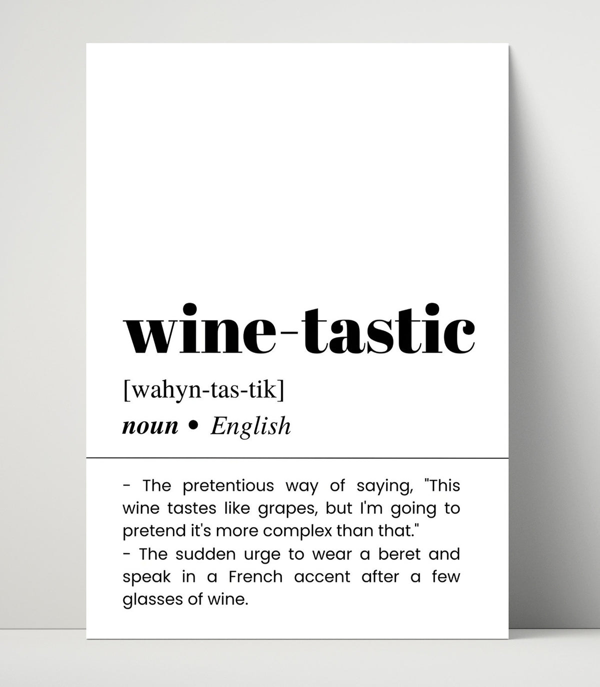 Wine-Tastic - Wine Lover Humor - 16x20 Unframed Print