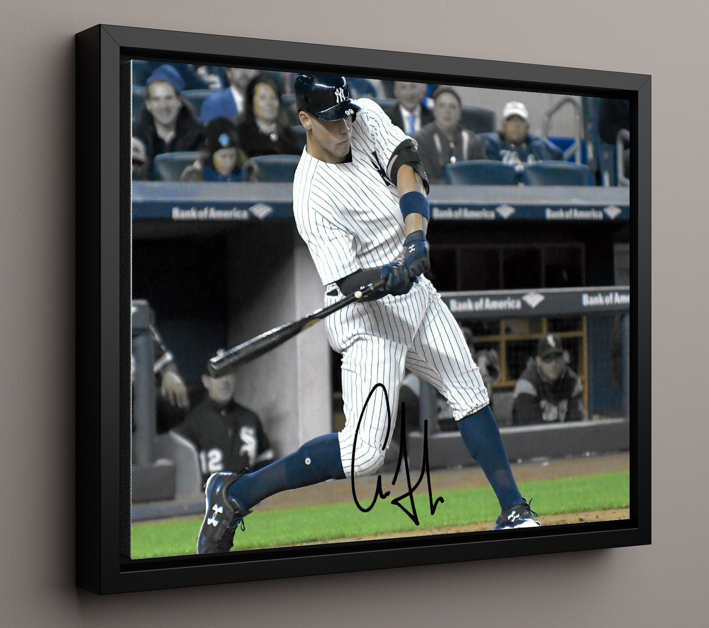 Aaron Judge - Bronx Bomber Power 8x10 Framed Canvas baseball wall art