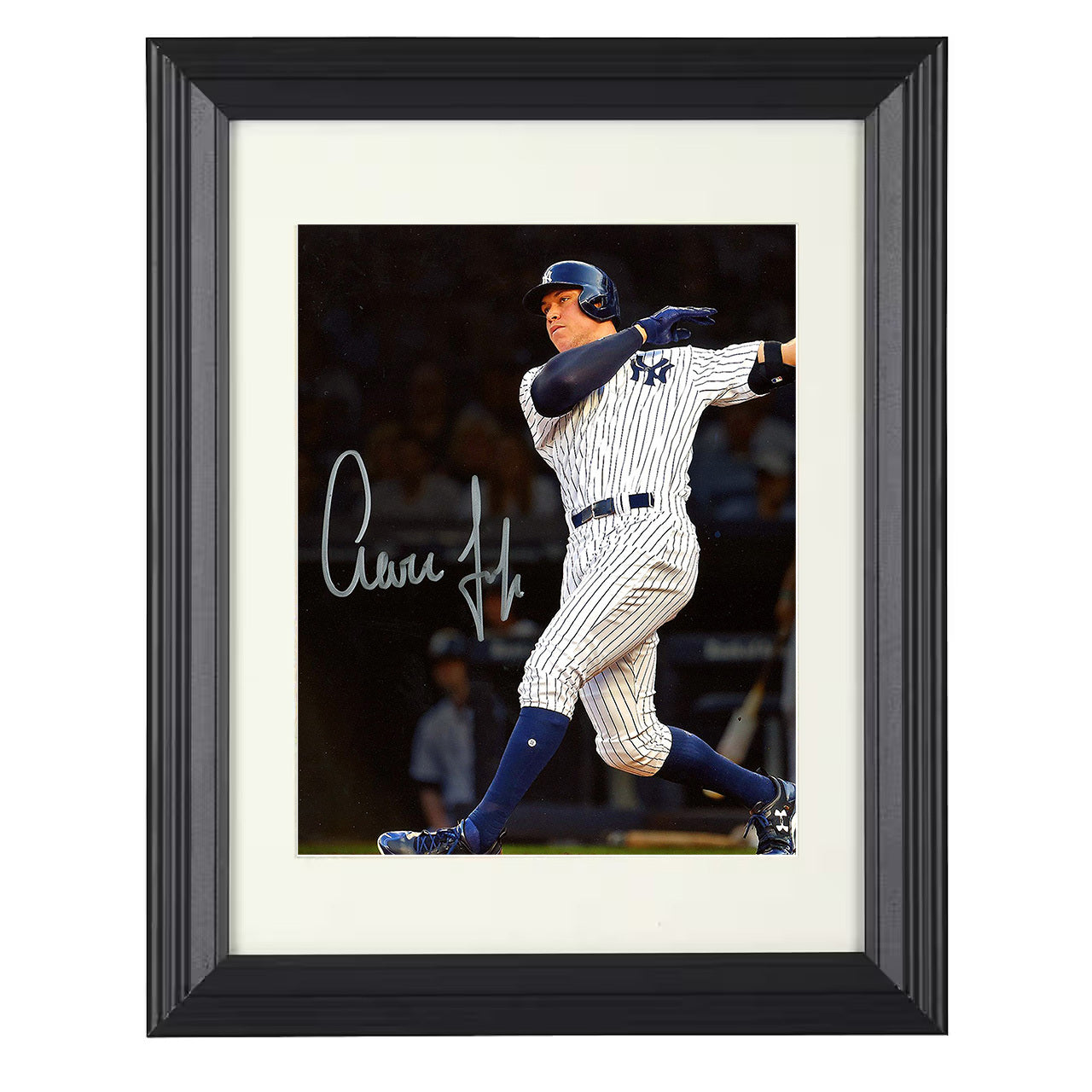 Aaron Judge - New York power swing 8x10 black beveled framed baseball wall art