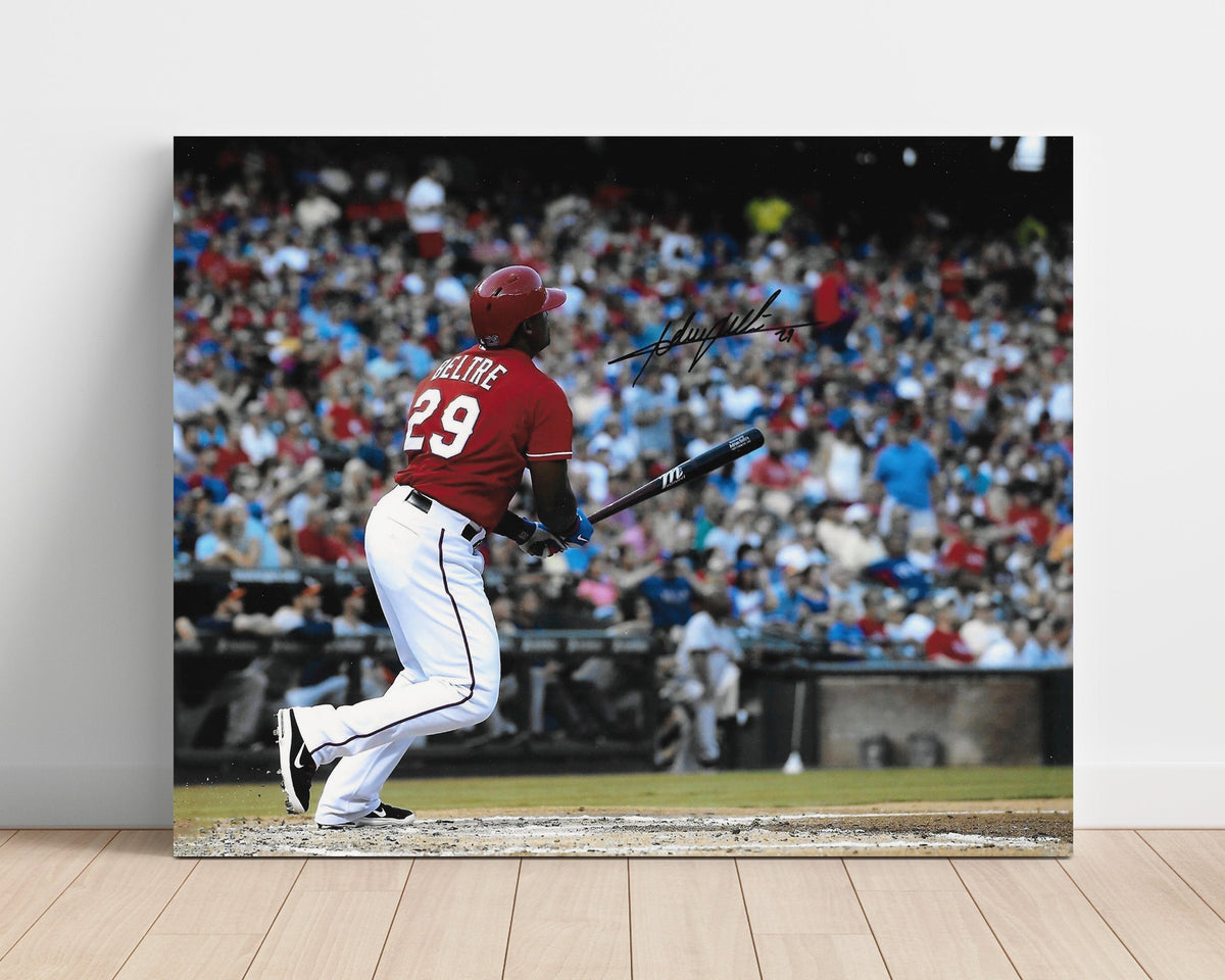 Adrian Beltre – Rangers Driving the Ball unframed baseball poster print