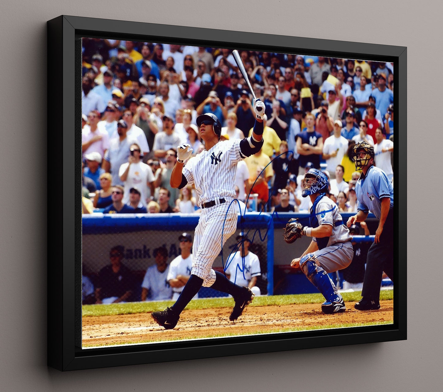 Alex Rodriguez - Home Run Celebration 8x10 Framed Canvas baseball wall art