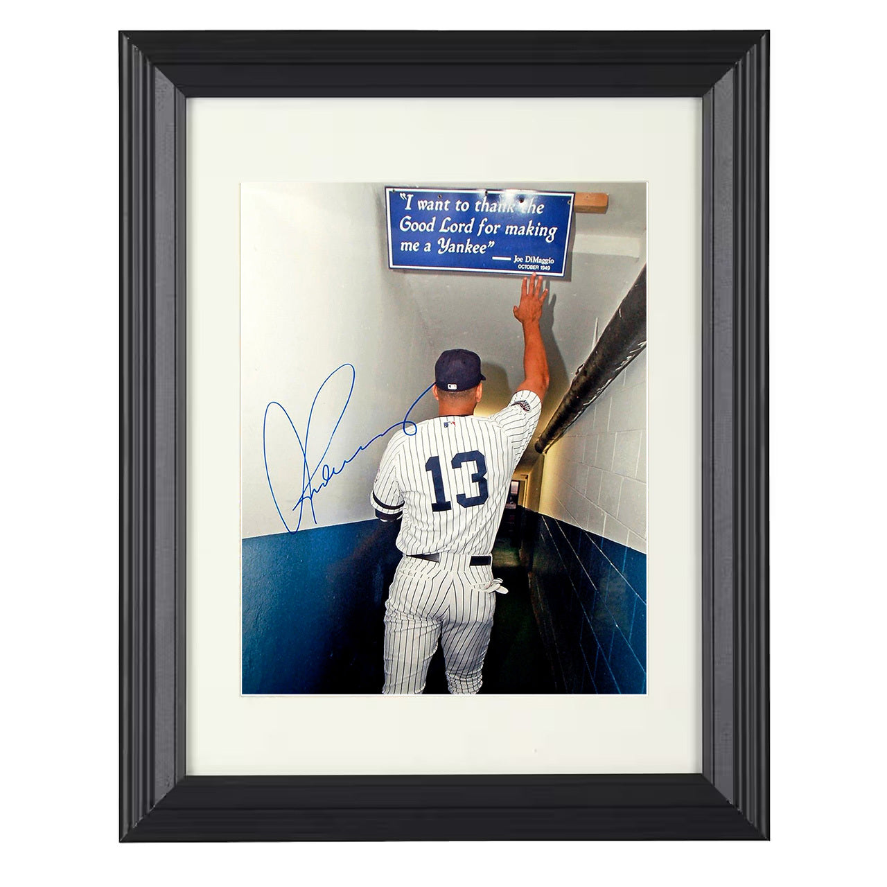 Alex Rodriguez - Yankee Stadium Tunnel Tribute 8x10 black beveled framed baseball wall art