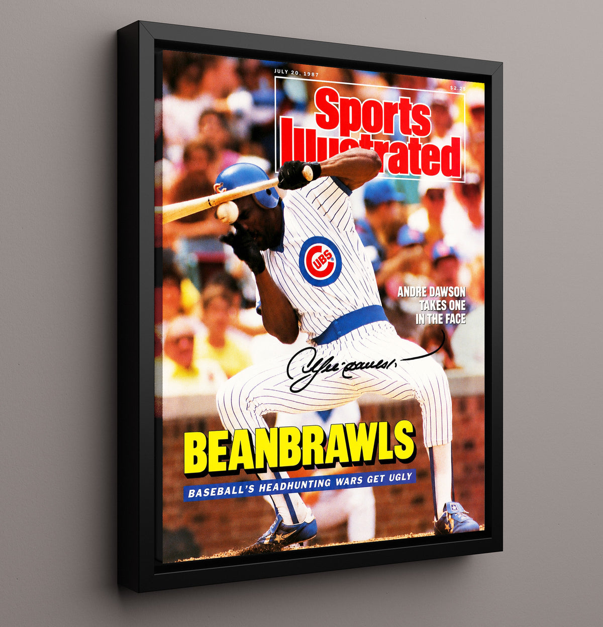 Andre Dawson - Sports Illustrated Beanball Cover 8x10 Framed Canvas baseball wall art