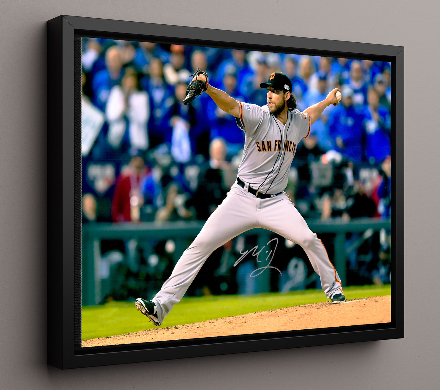 Andrelton Simmons - Fielding Throw Release 8x10 Framed Canvas baseball wall art