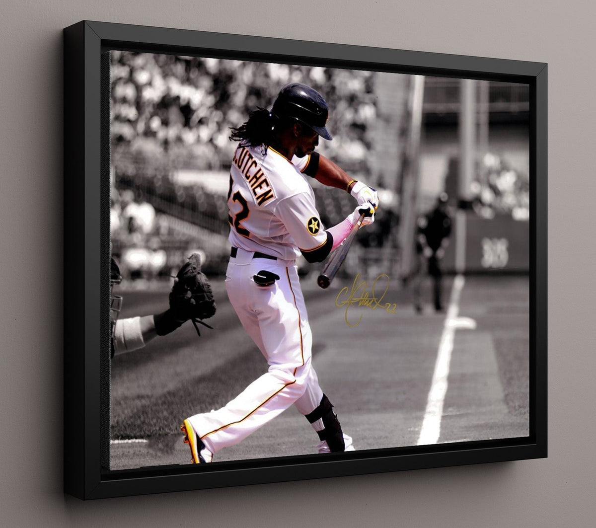 Andrew McCutchen - Pirates Power Swing 8x10 Canvas baseball wall art