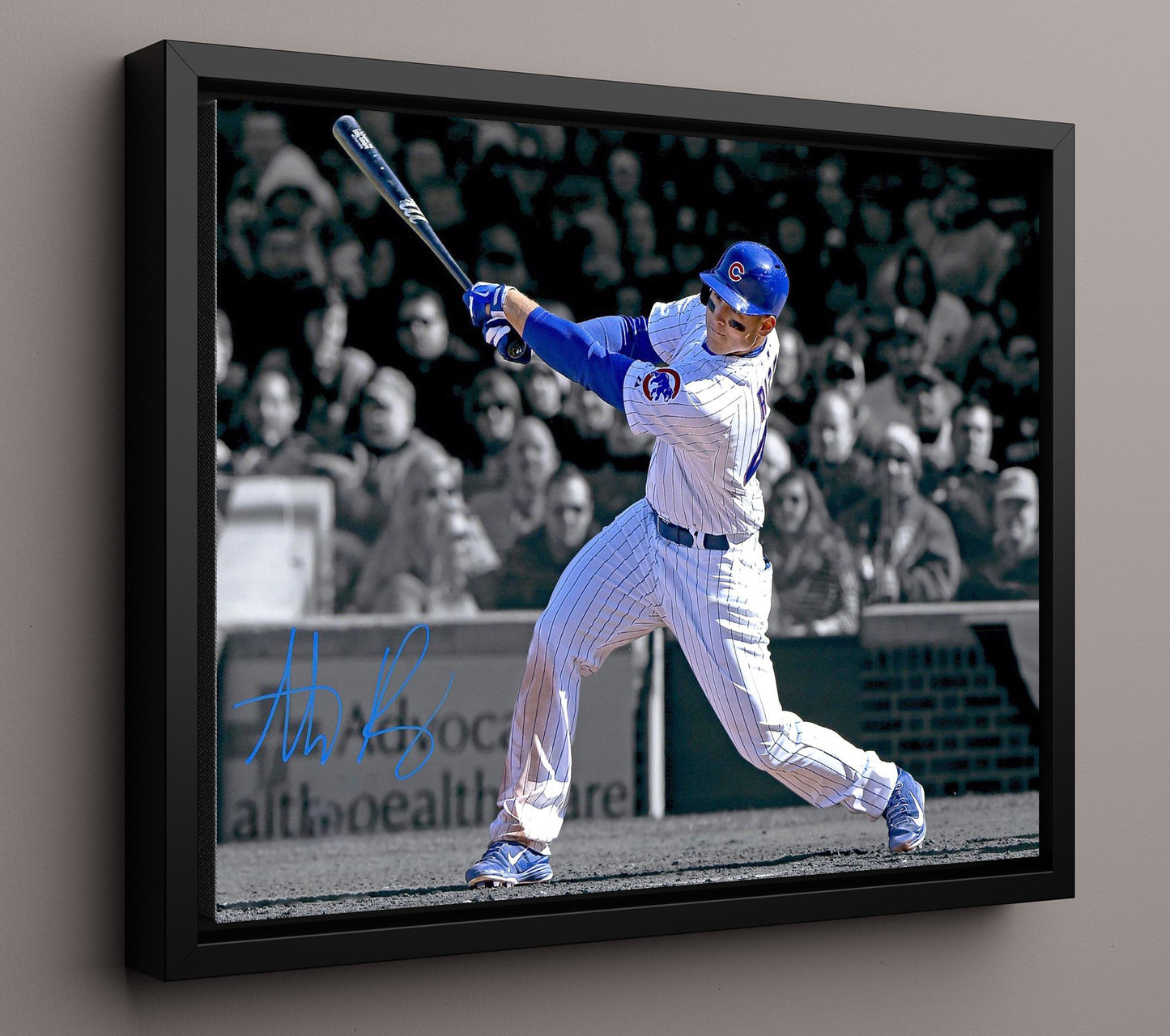 Anthony Rizzo - left-handed Power Swing 8x10 Framed Canvas baseball wall art