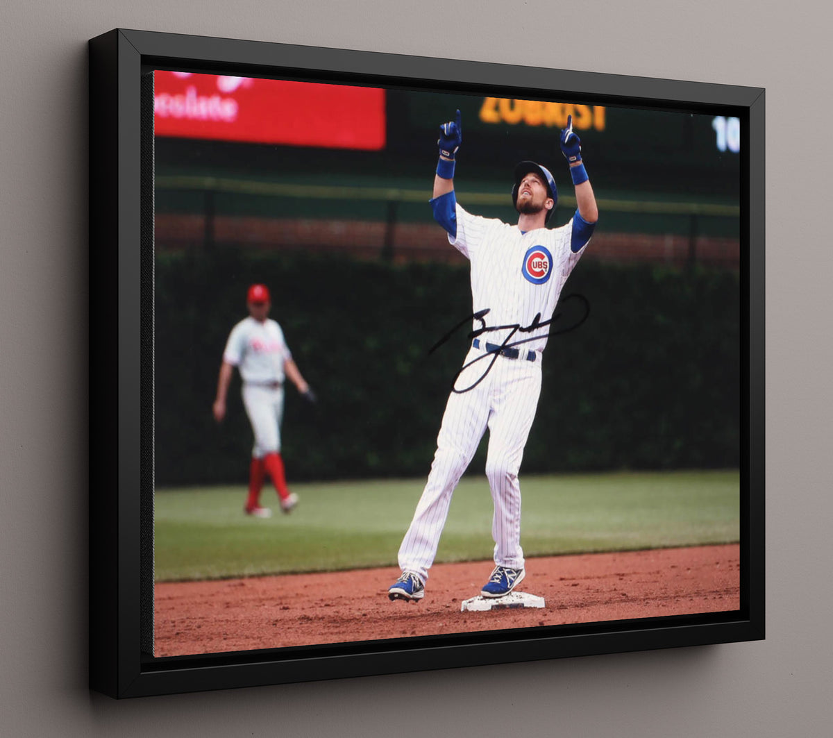 Ben Zobrist - Cubs Celebration 8x10 Framed Canvas baseball wall art