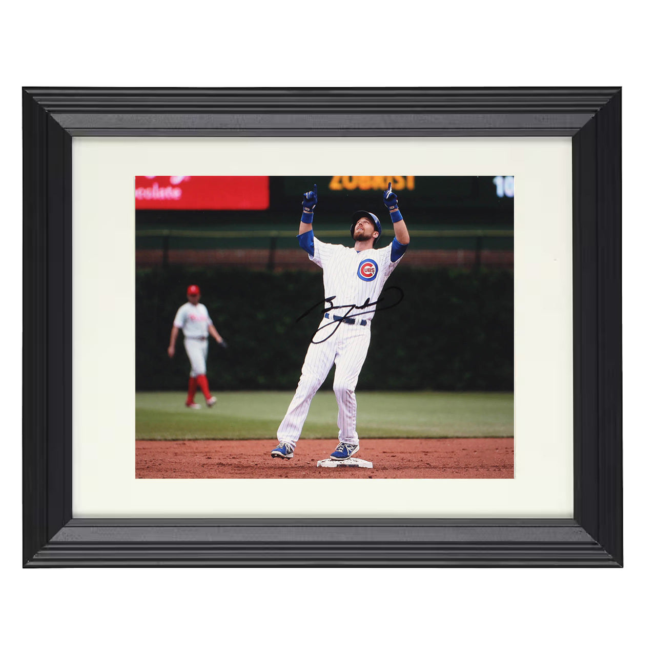 Ben Zobrist - Cubs Celebration 8x10 black beveled framed baseball wall art