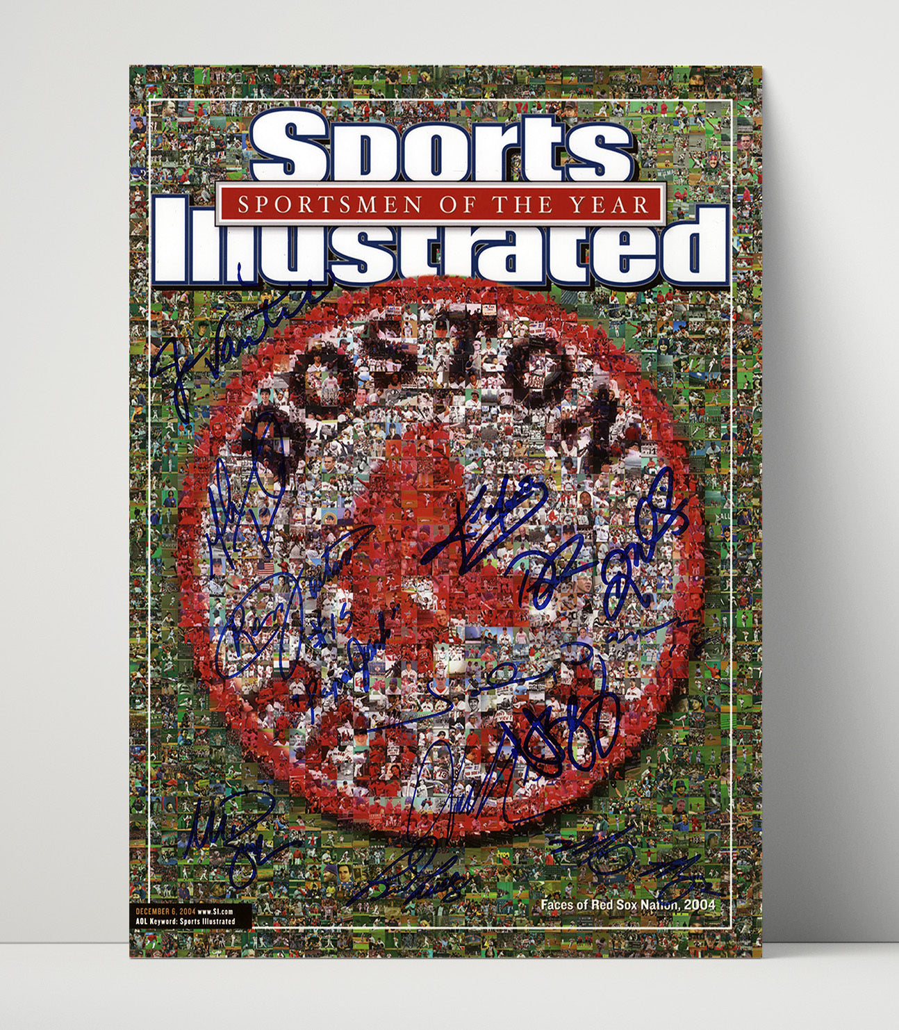 Boston Baseball - 2004 SI Cover Faces Of Red Sox Nation Spotlight Wall Art 16x20 Unframed Print wall art print – Baseball Wall Art decor
