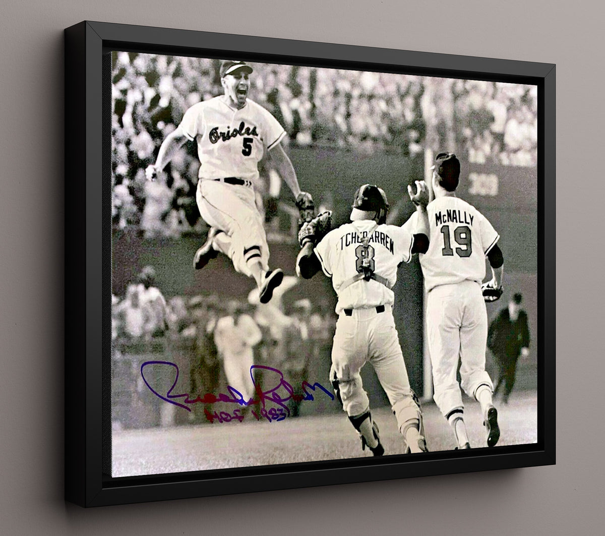 Brooks Robinson - 1966 Series Celebration 8x10 Framed Canvas baseball wall art
