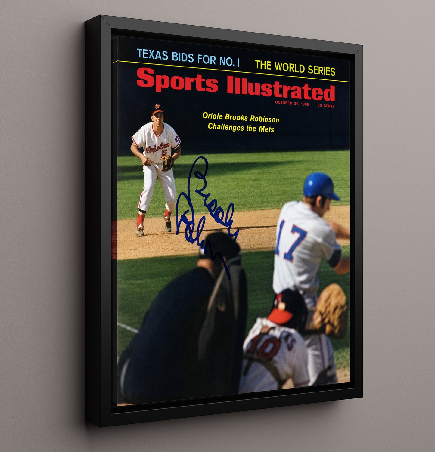 Brooks Robinson - Infield Challenge SI Cover 8x10 Framed Canvas baseball wall art