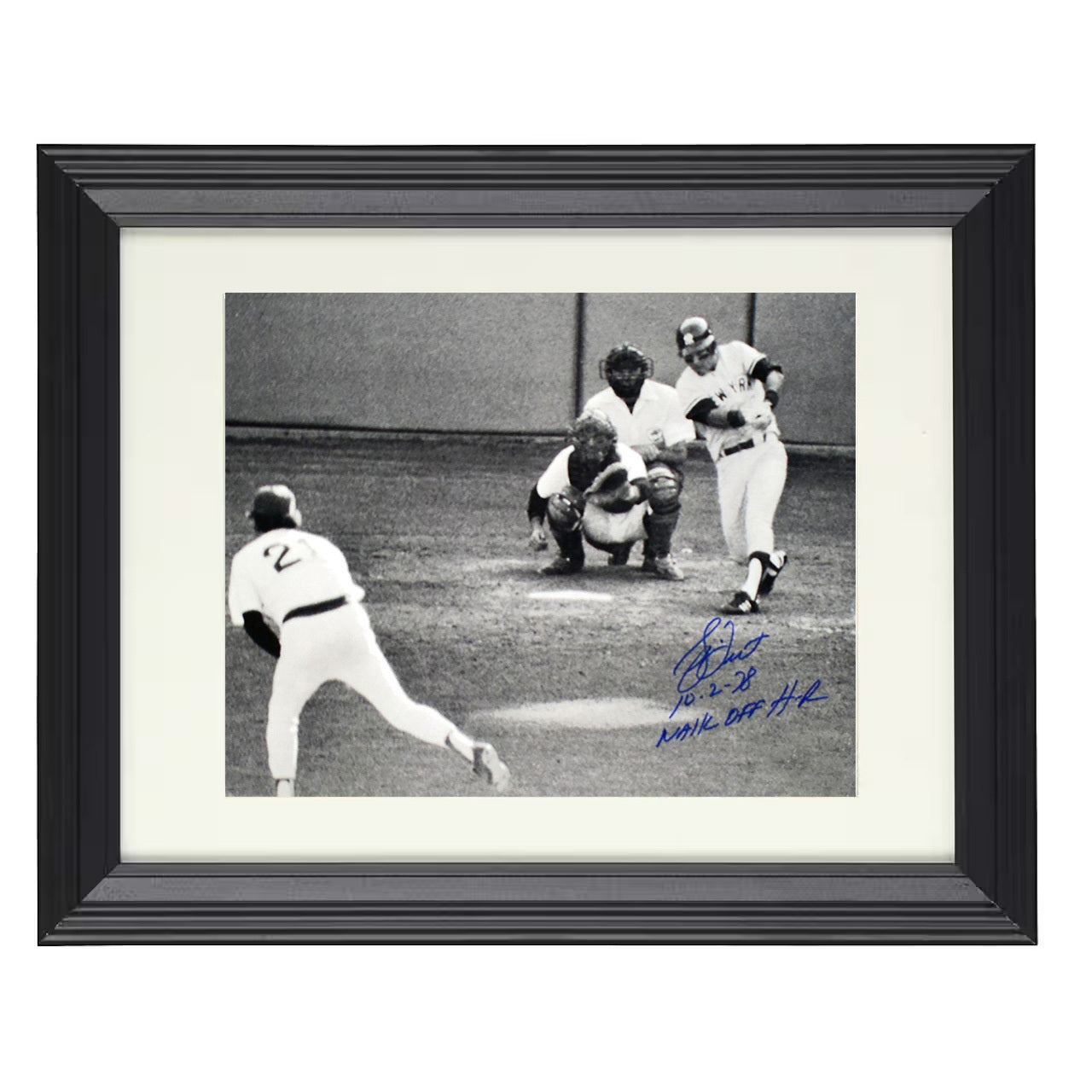 Bucky Dent - Walk-Off Home Run 8x10 black beveled framed baseball wall art