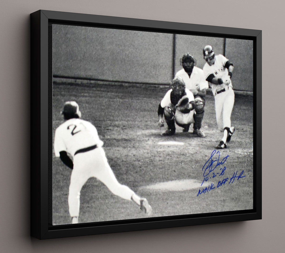 Bucky Dent - walk-off Home Run 8x10 Framed Canvas baseball wall art