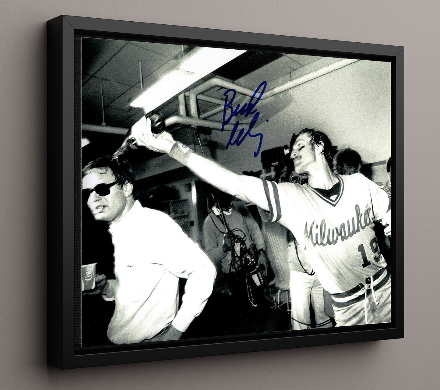 Bud Selig - 1982 Series Celebration 8x10 Framed Canvas baseball wall art