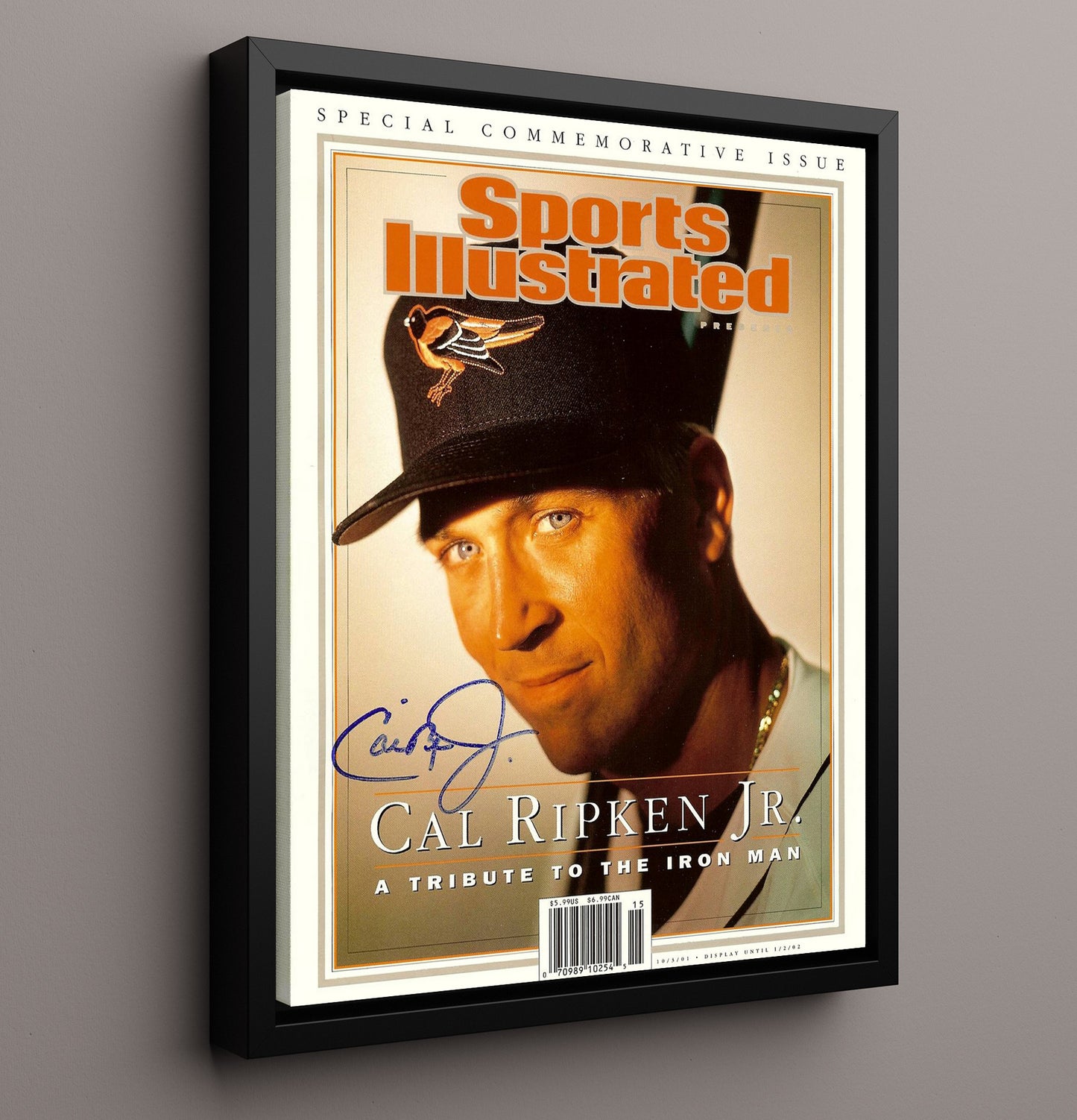 Cal Ripken Jr. - A Tribute to the Iron Man SI Special Commemorative Cover 8x10 Framed Canvas baseball wall art
