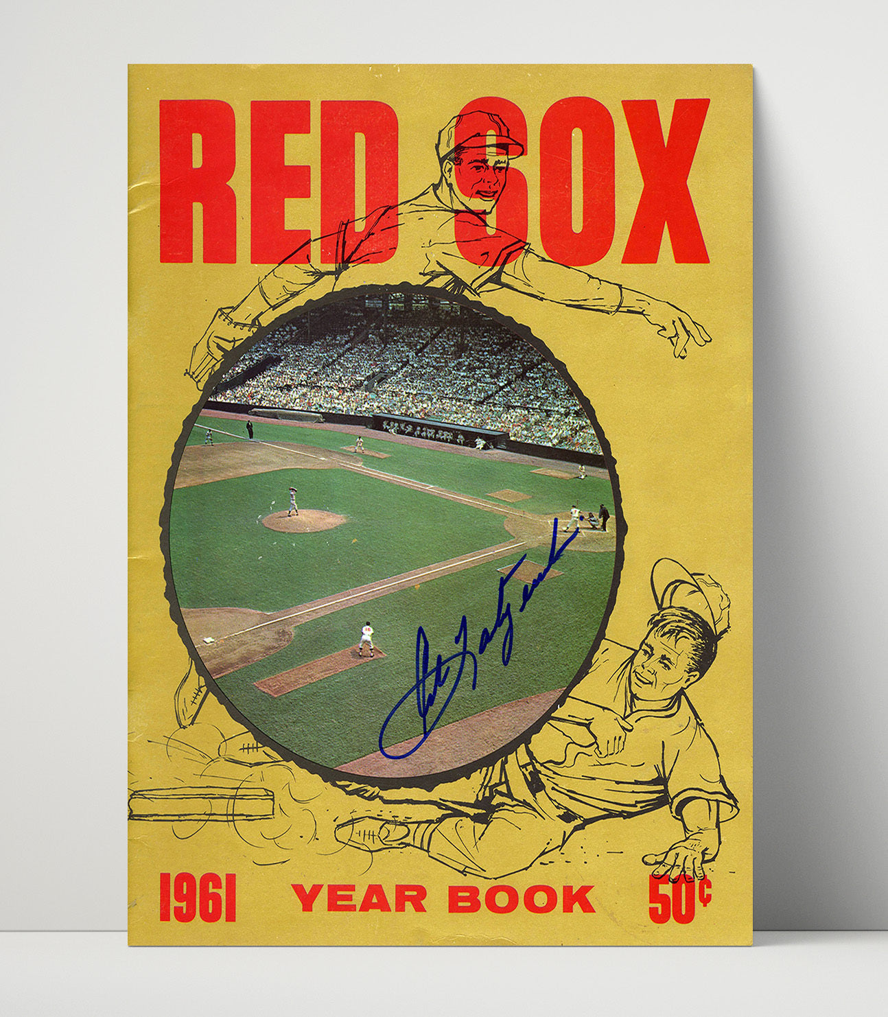 Carl Yastrzemski - Yearbook Program Cover SI Baseball Wall Art 16x20 Unframed Print wall art print – Baseball Wall Art decor