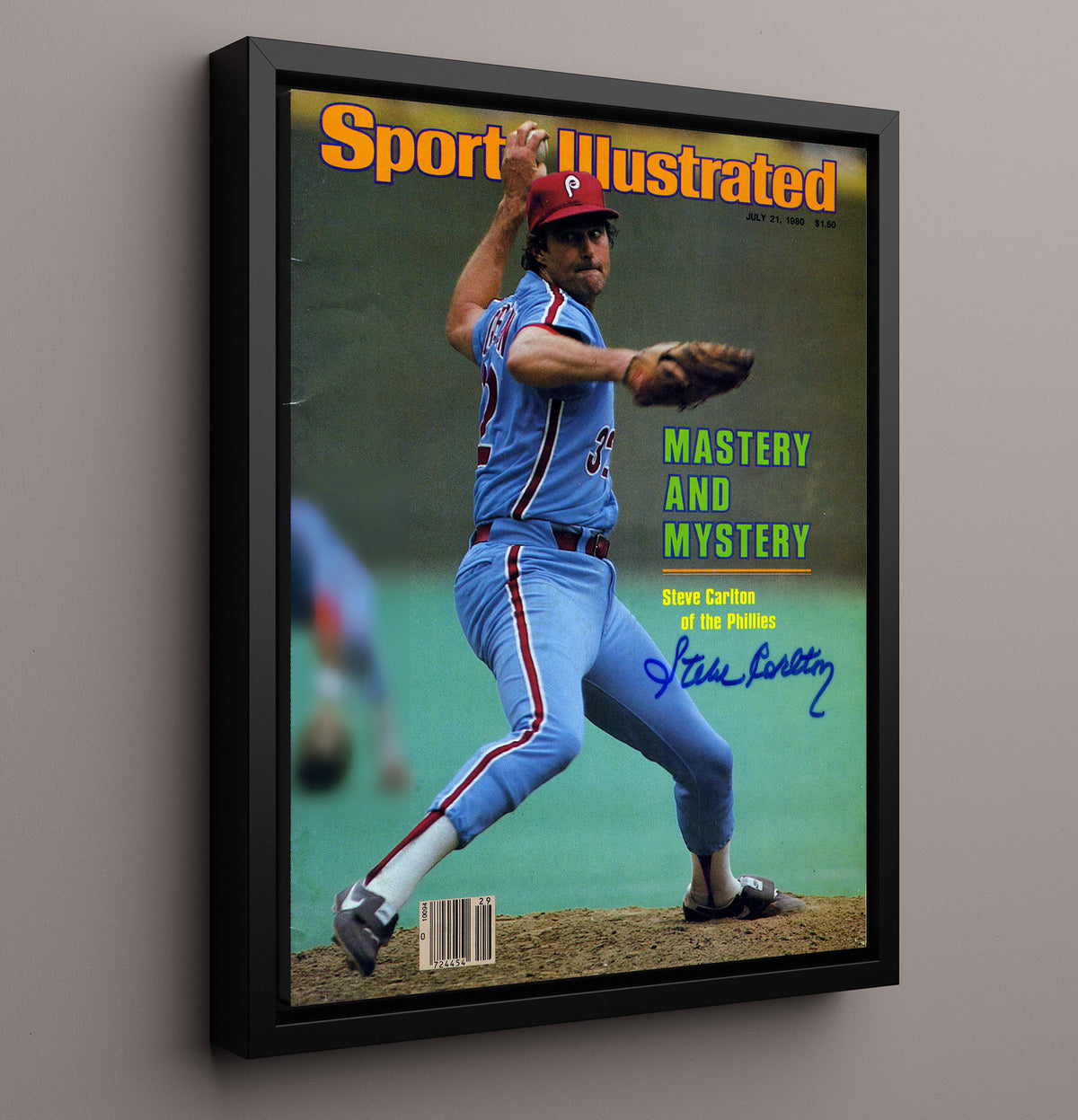 Carlton - Signed SI Cover 8x10 Framed Canvas baseball wall art