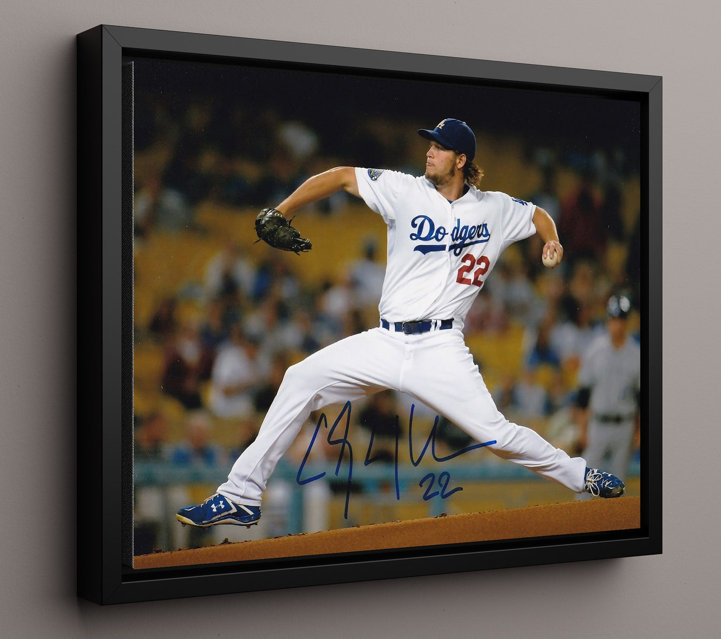 Clayton Kershaw - Dodgers Ace Delivery 8x10 Framed Canvas baseball wall art