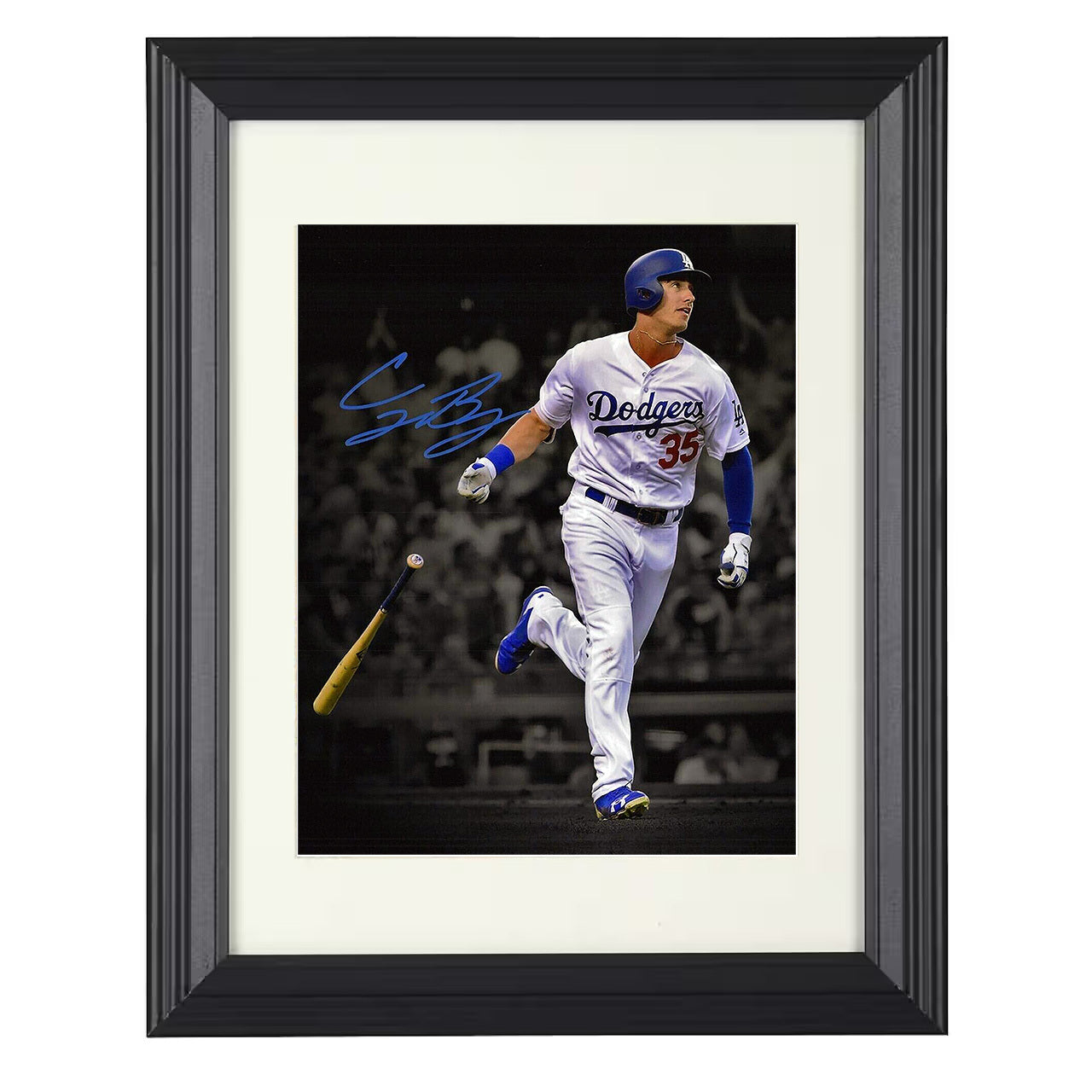 Cody Bellinger - Los Angeles baseball MVP outfielder 8x10 black beveled framed baseball wall art
