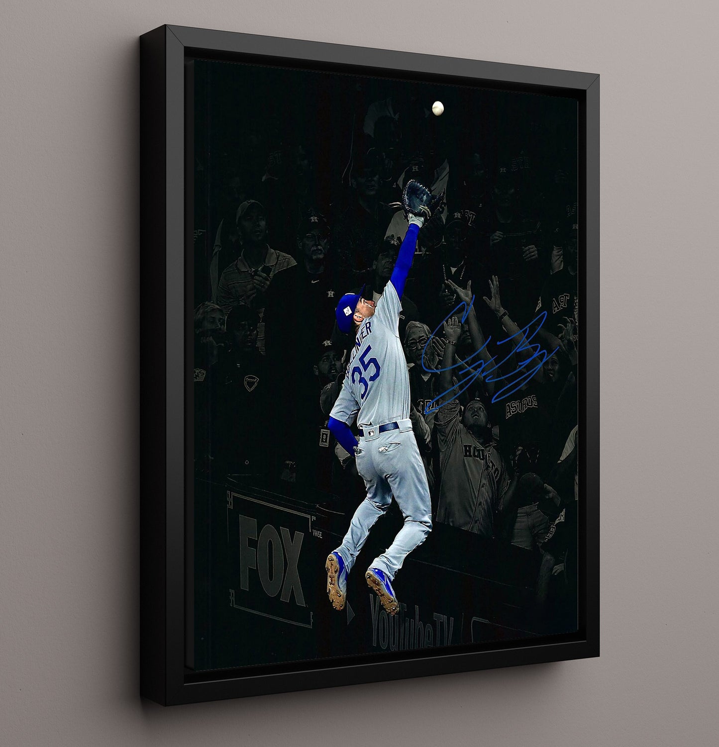 Cody Bellinger - Los Angeles baseball franchise star 8x10 Framed Canvas baseball wall art