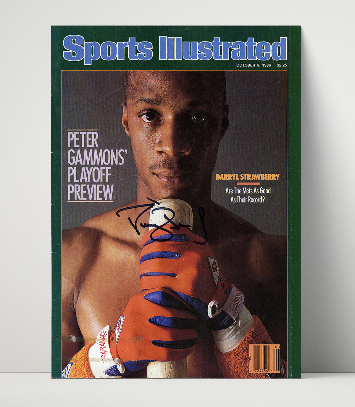 Darryl Strawberry – New York Baseball 1986 SI unframed baseball poster print