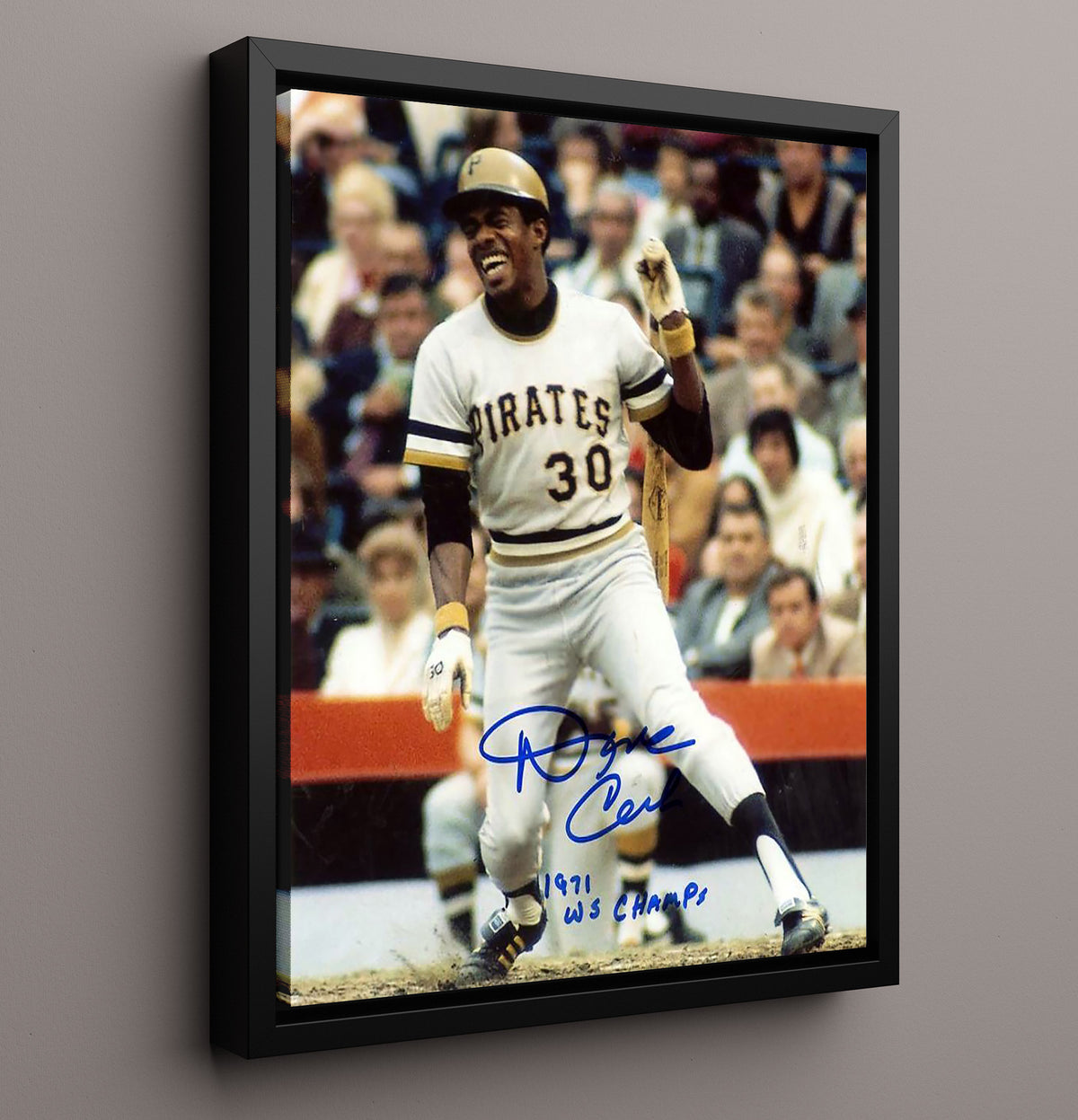 Dave Cash - Pittsburgh Baseball 1971 World Champions 8x10 Framed Canvas baseball wall art