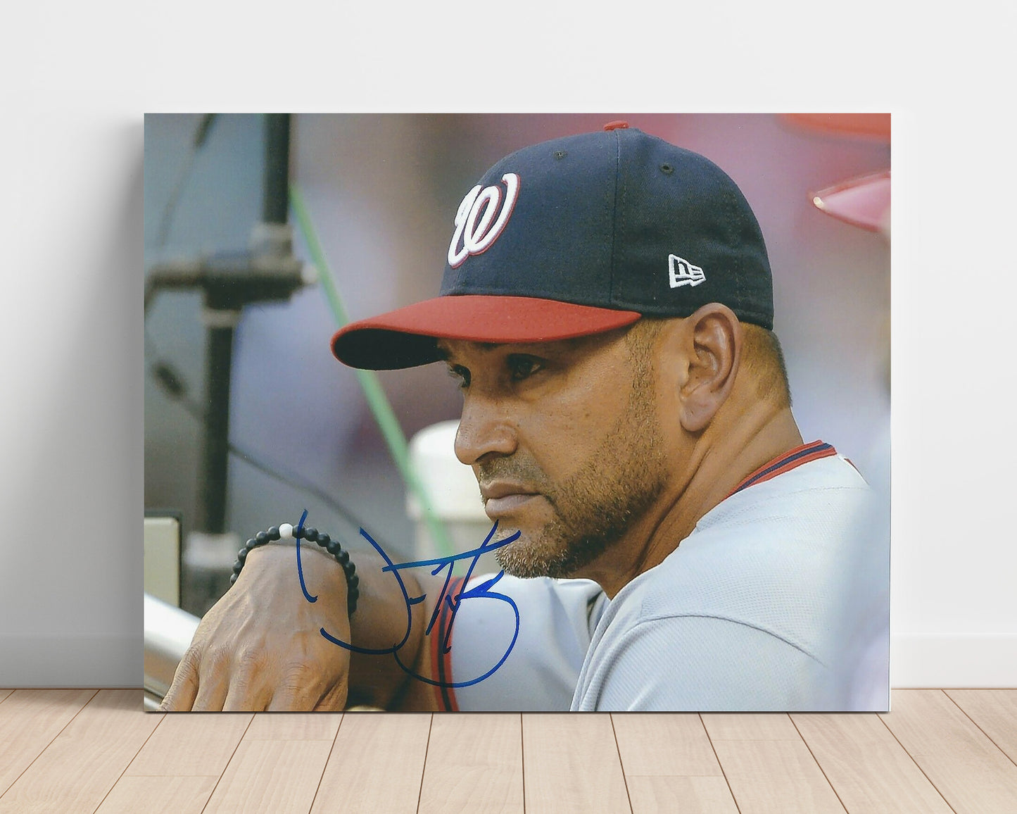 Dave Martinez - Dugout Landscape Baseball Wall Art 16x20 Unframed Print wall art print – Baseball Wall Art decor