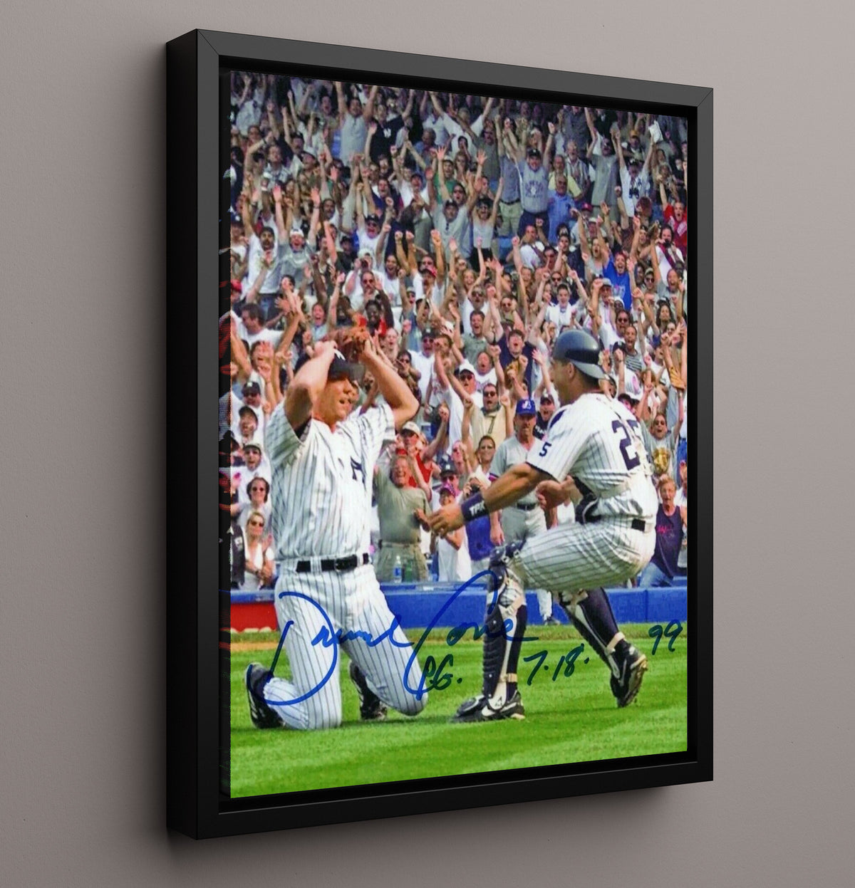 David Cone - New York Baseball Perfect Game 1999 8x10 Framed Canvas baseball wall art